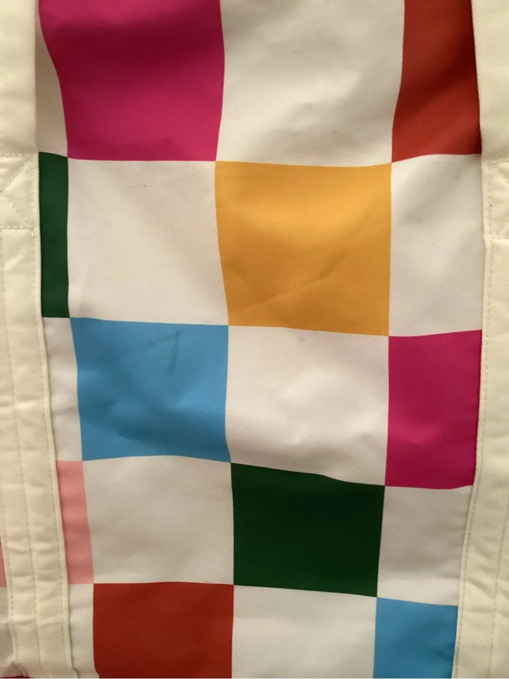 ban.do Getaway Weekender Bag in colorful Dance Floor checkerboard pattern - Picture 6 of 9